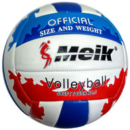 R18038 Мяч волейбольный "Meik-ROM-2811" PU 2.5, 270 гр, машинная сшивка (триколор), 10014369, Волейбольные мячи