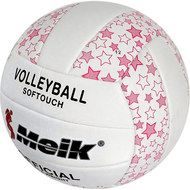 R18039-1 Мяч волейбольный "Meik-2898" (розовый) PU 2.5, 270 гр, машинная сшивка, 10015841, Волейбольные мячи