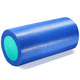 PEF100-31-Y Ролик для йоги полнотелый 2-х цветный (синий/зеленый) 31х15см.