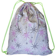 SM-140 Мешок-рюкзак (серый) с рисунком "Снежинки", 10016297, 02.СУМКИ