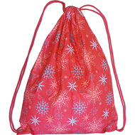 SM-141 Мешок-рюкзак (красный) с рисунком "Снежинки", 10016298, 02.СУМКИ