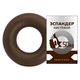 Эспандер кистевой "Fortius", кольцо 50 кг (коричневый) 