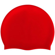 B31520-3 Шапочка для плавания силиконовая одноцветная (Красный), 10017984, Шапочки силиконовые