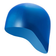 B31521-S Шапочка для плавания силиконовая одноцветная анатомическая (Синий), 10017987, Шапочки силиконовые
