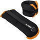 HKAW101-C Утяжелители "ALT Sport" (2х0,75кг) (нейлон) в сумке (черный с оранжевой окантовкой)