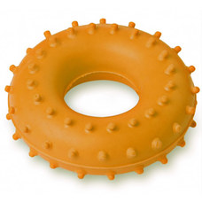Эспандер кистевой Массажный, кольцо ЭРКМ - 35 кг (оранжевый)
