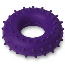 Эспандер кистевой Массажный, кольцо ЭРКМ - 40 кг (фиолетовый)