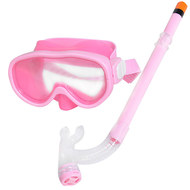 E33114-6 Набор для плавания детский маска+трубка (ПВХ) (розовый) , 10019998, 11.ПЛЯЖНЫЙ ОТДЫХ