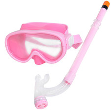 E33114-6 Набор для плавания детский маска+трубка (ПВХ) (розовый)