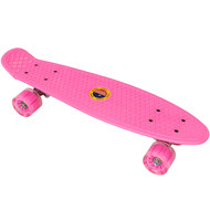 E33097 Скейтборд пластиковый 56x15cm со свет. колесами (розовый) (SK505), 10020095, 01.ЛЕТО