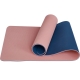 E33587 Коврик для йоги ТПЕ 183х61х0,6 см (розовый/синий)