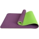 E33588 Коврик для йоги ТПЕ 183х61х0,6 см (фиолетово/салатовый)