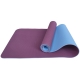E33589 Коврик для йоги ТПЕ 183х61х0,6 см (фиолетово/голубой)