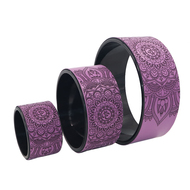 E41070 Комплект колес для йоги из 3-х штук (фиолетовый), 10020116, Массаж и Акупунктура