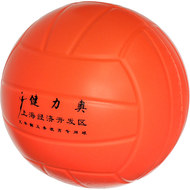 E33493 Мяч волейбольный мягкий (оранжевый), литой ПУ, 270 гр, полнотелый, 10020163, Волейбольные мячи
