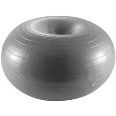 FBD-60-4 Мяч для фитнеса фитбол-пончик 60 см (серый)