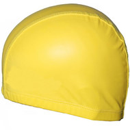 B31516 Шапочка для плавания ПУ одноцветная (Желтая), 10020435, Шапочки текстильные