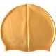 B31520-10 Шапочка для плавания силиконовая одноцветная (золотой)