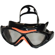 E36873-10 Очки маска для плавания взрослая (черно/оранжевые) , 10020540, Очки для плавания