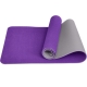 E39307 Коврик для йоги ТПЕ 183х61х0,6 см (фиолетово/серый)