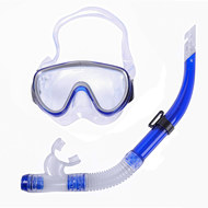 E39224 Набор для плавания взрослый маска+трубка (ПВХ) (синий) , 10021305, Наборы для плавания