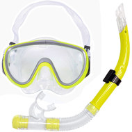 E39226 Набор для плавания взрослый маска+трубка (ПВХ) (желтый) , 10021307, 11.ПЛЯЖНЫЙ ОТДЫХ