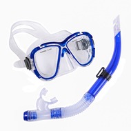 E39228 Набор для плавания взрослый маска+трубка (ПВХ) (синий) , 10021309, Наборы для плавания