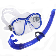 E39230 Набор для плавания взрослый маска+трубка (ПВХ) (синий) , 10021311, ЛАСТЫ, МАСКИ,ТРУБКИ