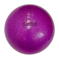 Мяч для художественной гимнастики однотонный,  d=19 см (фиолетовый с блестками), 10021520, Аксессуары