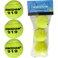 E29374 Мячи для большого тенниса "Swidon 919" 3 штуки (в пакете), 10021607, 08.ИГРЫ