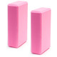 BE300-3 Набор йога блоков полумягких 2 штуки (розовые) 223х150х76мм., из вспененного ЭВА (E40573)