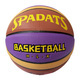 E33494-4 Мяч баскетбольный ПУ, №7 (фиолетово/коричнево/золотой)