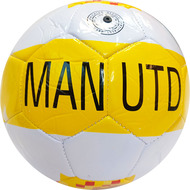 E40770-4 Мяч футбольный "Man Utd", машинная сшивка (желто/белый), 10021804, Футбольные мячи