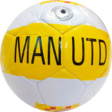 E40770-4 Мяч футбольный "Man Utd", машинная сшивка (желто/белый)
