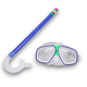 E41237-1 Набор для плавания детский маска+трубка (ПВХ) (синий) 