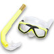 E41217 Набор для плавания детский маска+трубка (ПВХ) (желтый) 