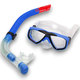 E41219 Набор для плавания детский маска+трубка (ПВХ) (синий) 