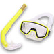 E41223 Набор для плавания детский маска+трубка (ПВХ) (желтый) 