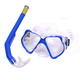 E41231 Набор для плавания взрослый маска+трубка (ПВХ) (синий) 