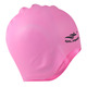 E41548 Шапочка для плавания силиконовая анатомическая (розовая)