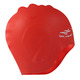 E41549 Шапочка для плавания силиконовая анатомическая (красная)