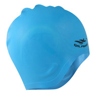 E41553 Шапочка для плавания силиконовая анатомическая (голубая), 10021927, Шапочки силиконовые