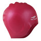 E41554 Шапочка для плавания силиконовая анатомическая (бордовая)