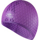 E41536 Шапочка для плавания силиконовая Bubble Cap (фиолетовая)