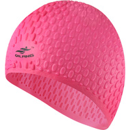 E41543 Шапочка для плавания силиконовая Bubble Cap (розовая), 10021954, Шапочки силиконовые