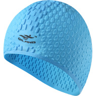 E41545 Шапочка для плавания силиконовая Bubble Cap (голубая), 10021956, Шапочки силиконовые