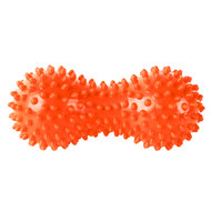 B32130 Массажер двойной мячик с шипами (оранжевый) (ПВХ), 10022017, Массаж и Акупунктура