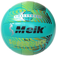 R18039-4 Мяч волейбольный "Meik-2898" (зеленый) PU 2.5, 270 гр, машинная сшивка, 10022028, Волейбольные мячи