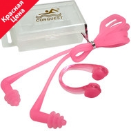 C33555-2 Комплект для плавания беруши и зажим для носа (розовые), 10016736, 12.ПЛАВАНИЕ