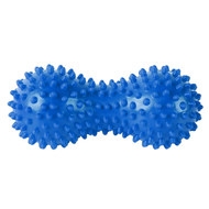 B32130 Массажер двойной мячик с шипами (синий) (ПВХ), 10018765, Массаж и Акупунктура